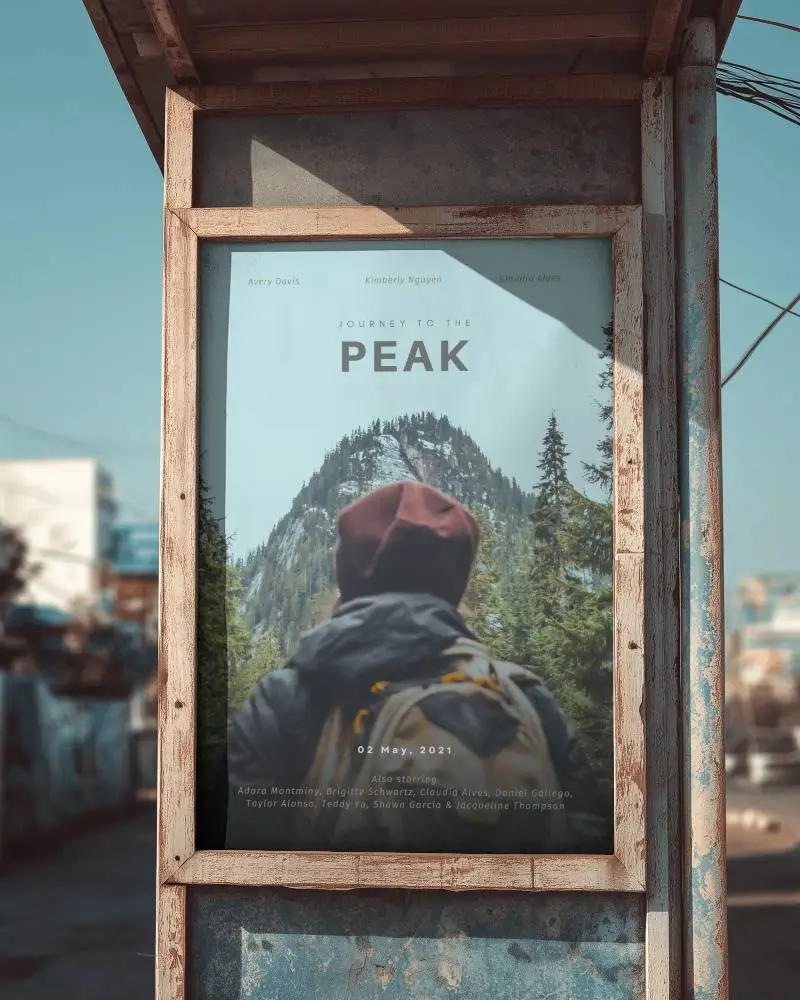 Distressed Rustic High Quality Poster Mockup For Creative Authentic Brand Promotion Ideas