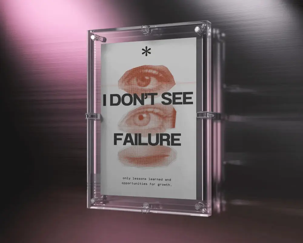 High Quality Poster Mockup Trasparent Frame For Art Print Showcase Home Or Office Use