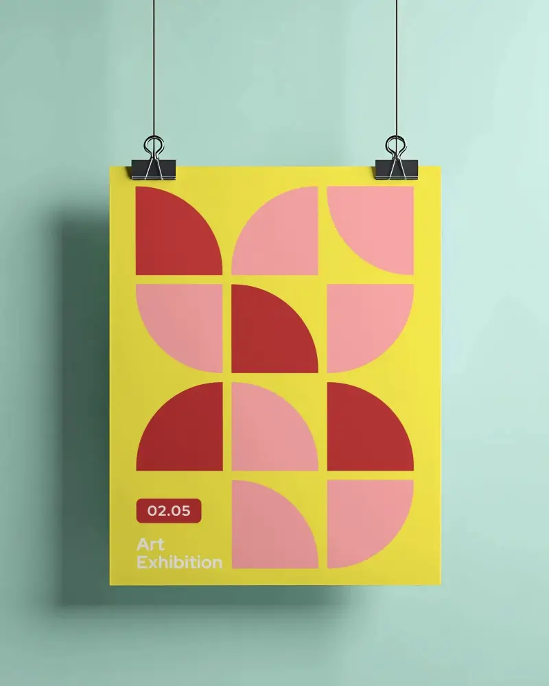 Paper Poster Mockup Free Download - Mockey