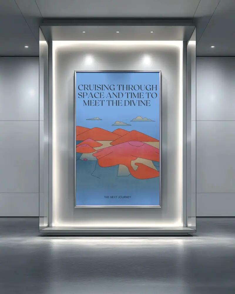 Minimalist Poster Mockup In Modern Exhibition Hall For Creative Presentation