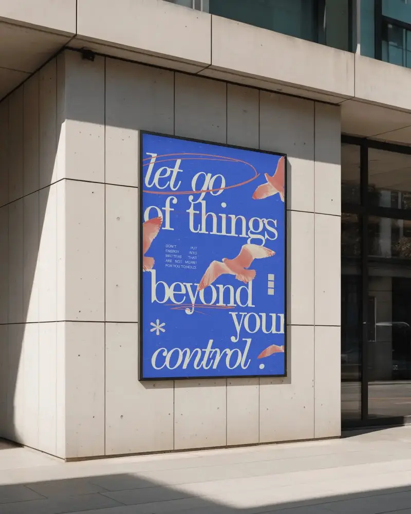 Sleek Urban Commercial Wall Mounted Poster Mockup In Professional City Environment