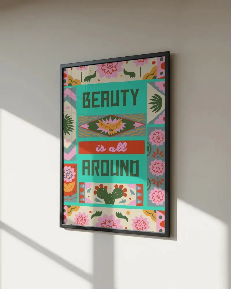 modern-empty-poster-frame-mockup-on-smooth-wall-with-natural-light-shadow-effects