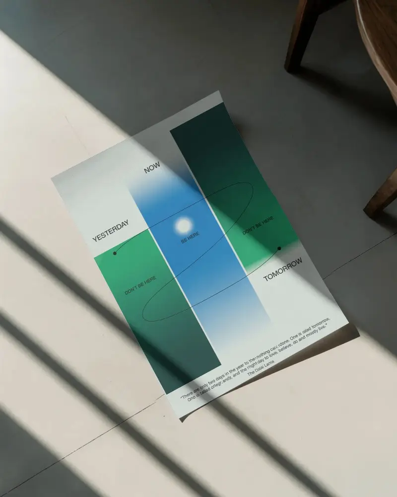 blank-paper-poster-mockup-placed-on-floor-with-wooden-chair-and-long-light-beams