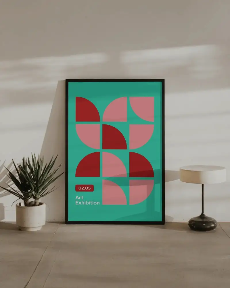 modern-minimalist-poster-mockup-with-plant-and-lamp-in-bright-natural-light-room-setting