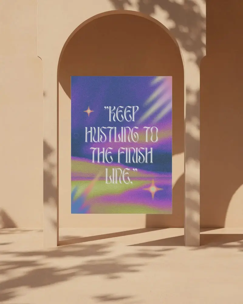 Minimalist Archway Poster Mockup With Subtle Shadow Effect And Modern Design