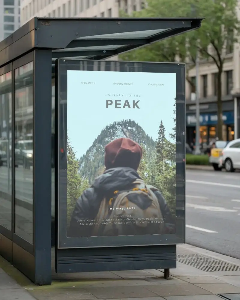 street-side-poster-mockup-urban-bus-stop-advertisement-display-blank-frame-template