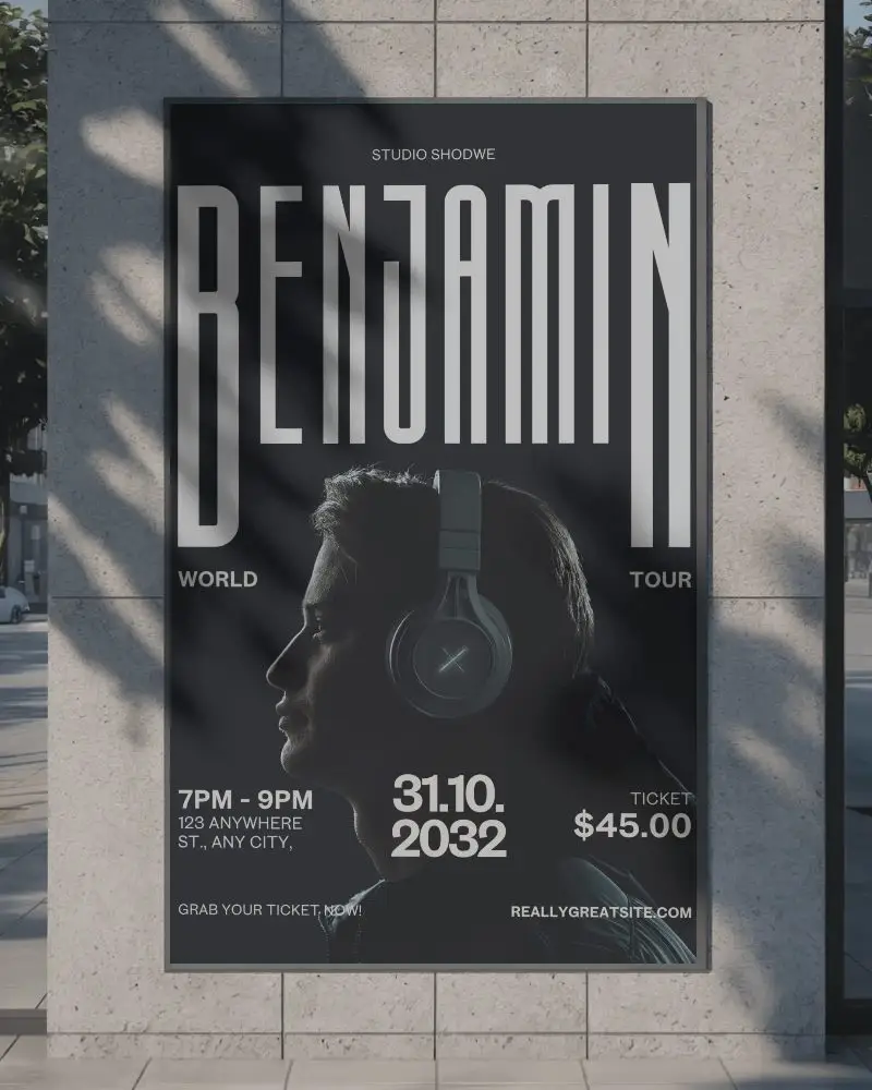 Urban Wall Poster Mockup For Effective Street Advertising And Brand Promotion Design Layout