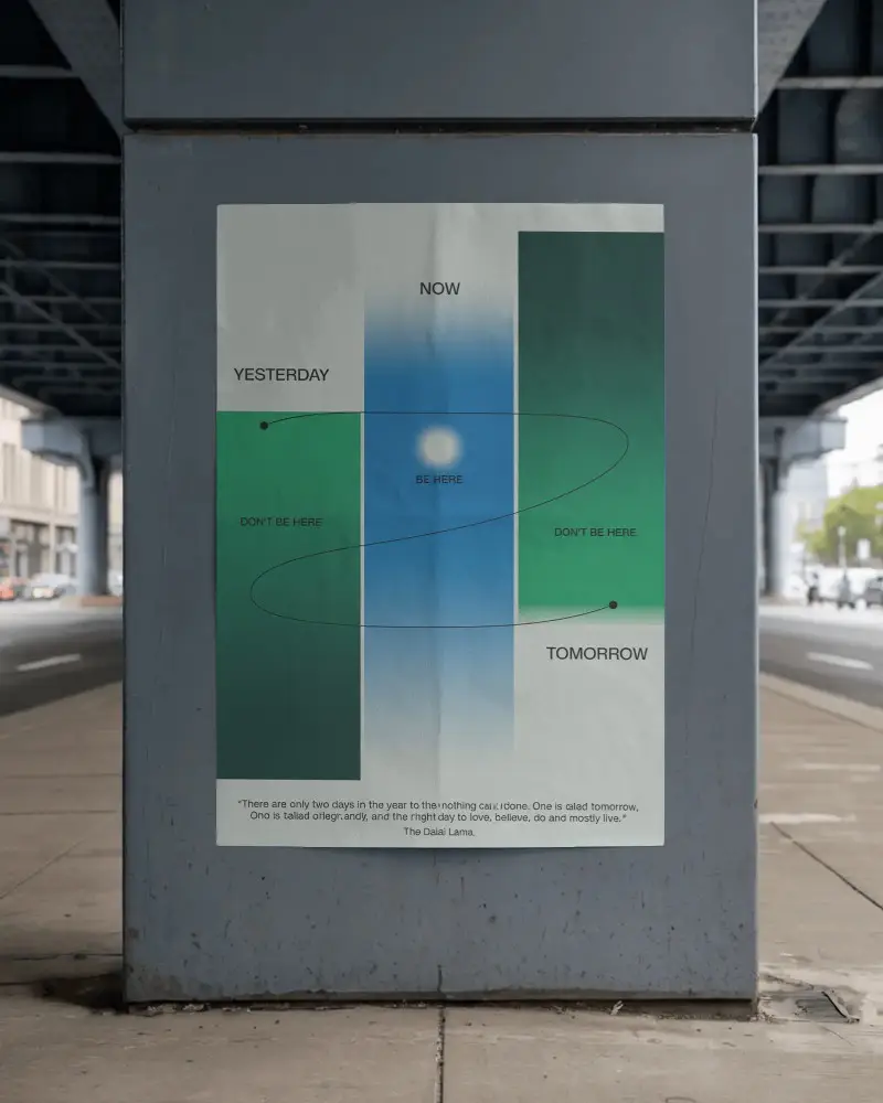 Urban Street Pillar Poster Mockup For City Advertisement Promotion And Marketing
