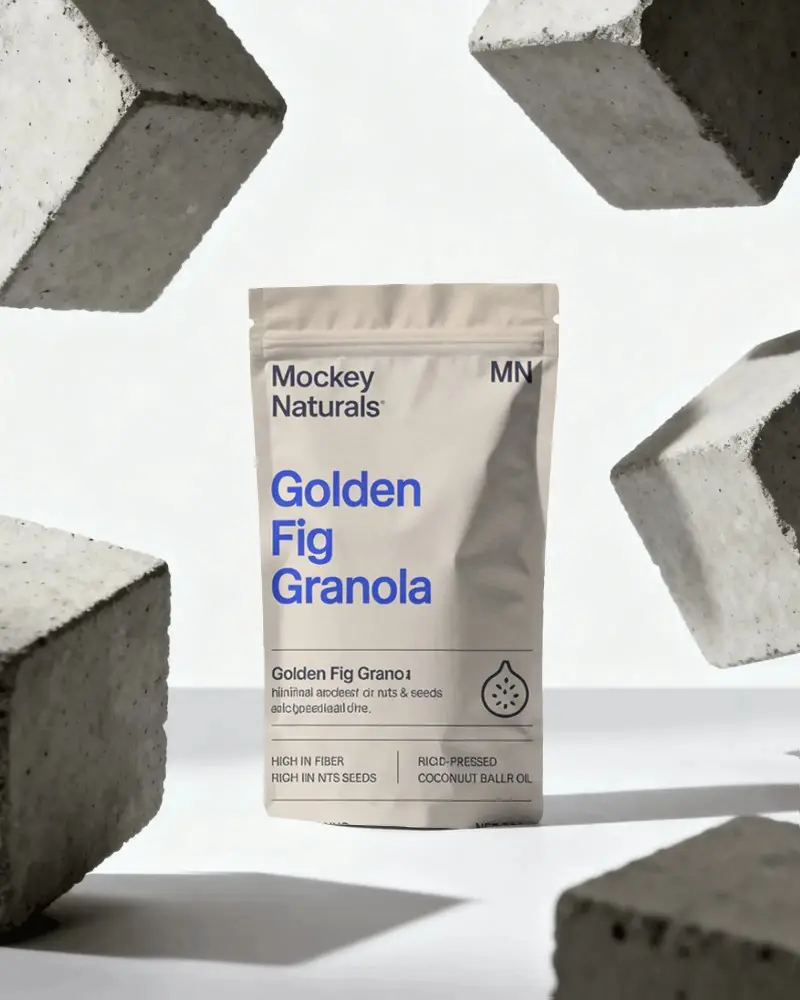 Reatable Standing Pouch Mockup For Product Packaging Design And Branding Presentation