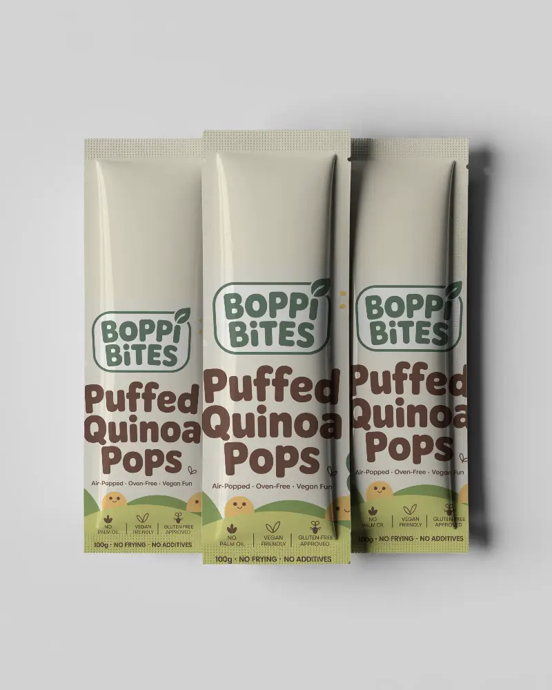 Flexible Sachet Pouch Mockup For Custom Packaging Design Presentations With Realistic Shadows