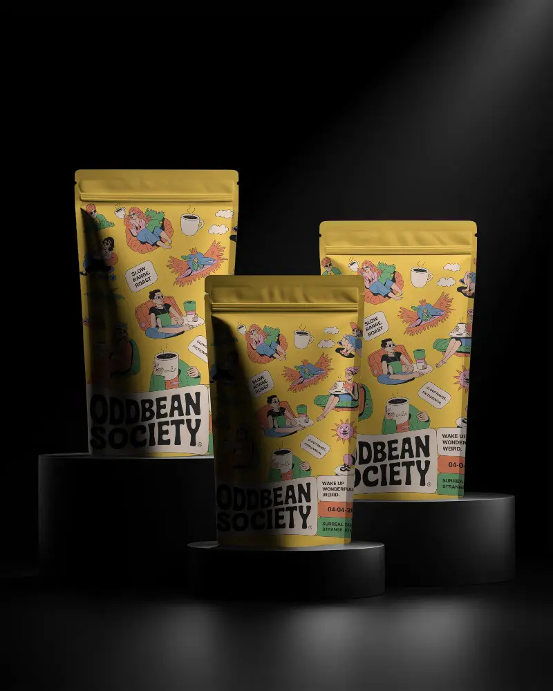 Resealable Stand Up Pouch Mockup For Product Branding Display And Marketing Presentation