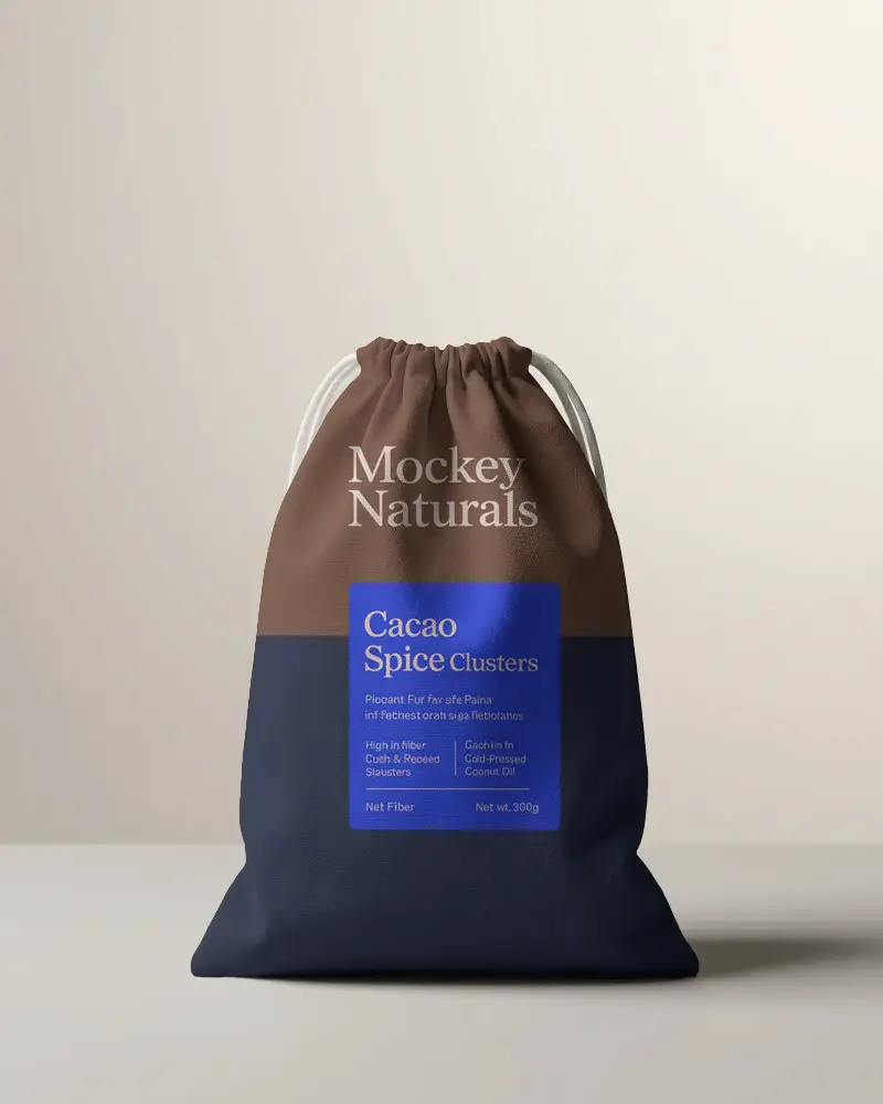 Premium Quality Drawstring Pouch Mockup Versatile Usage For Storage And Travel Needs Perfect