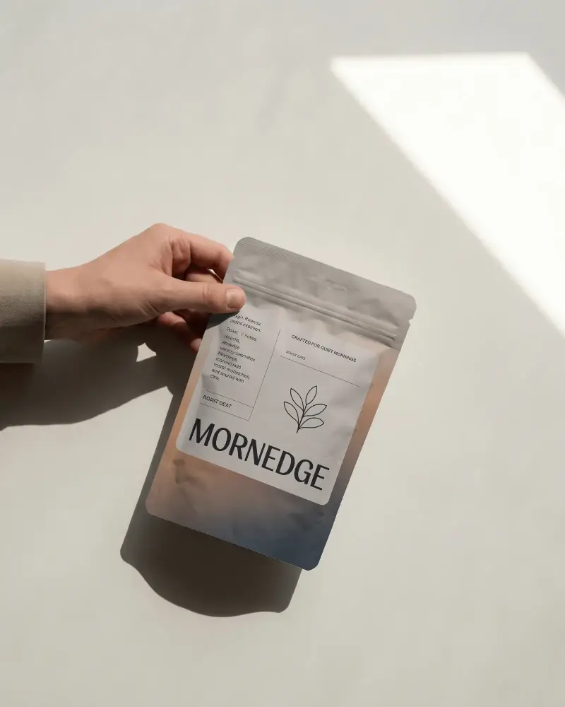Blank Resealable Pouch Mockup For Product Packaging Branding Presentation