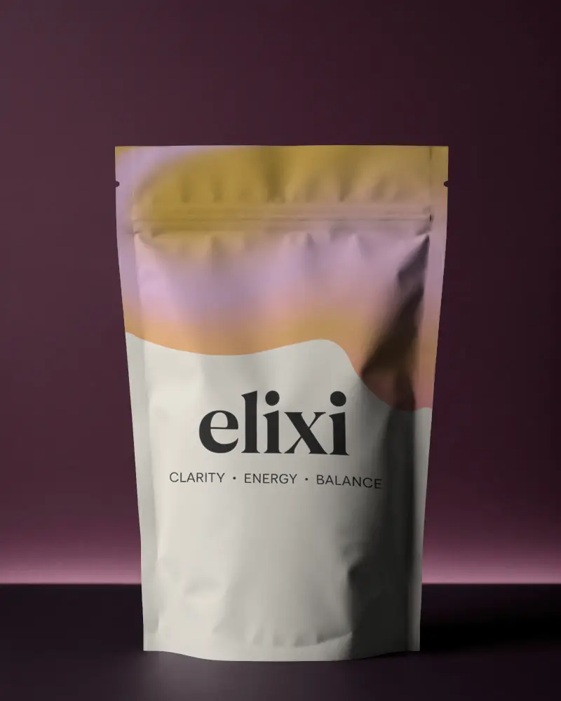 Flexible Matte Pouch Packaging Mockup For Food Products Or Cosmetics Branding Use