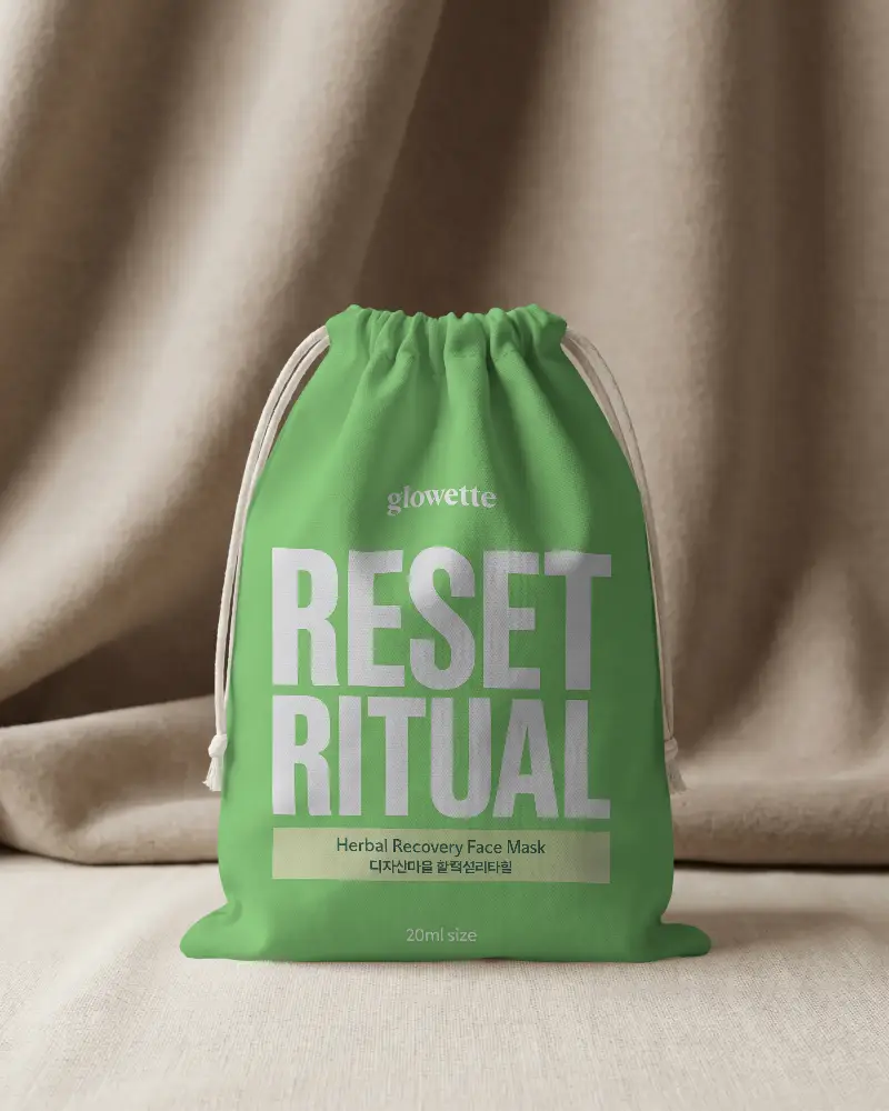 Premium Quality Drawstring Pouch Mockup For Branding And Packaging Designs Showcase