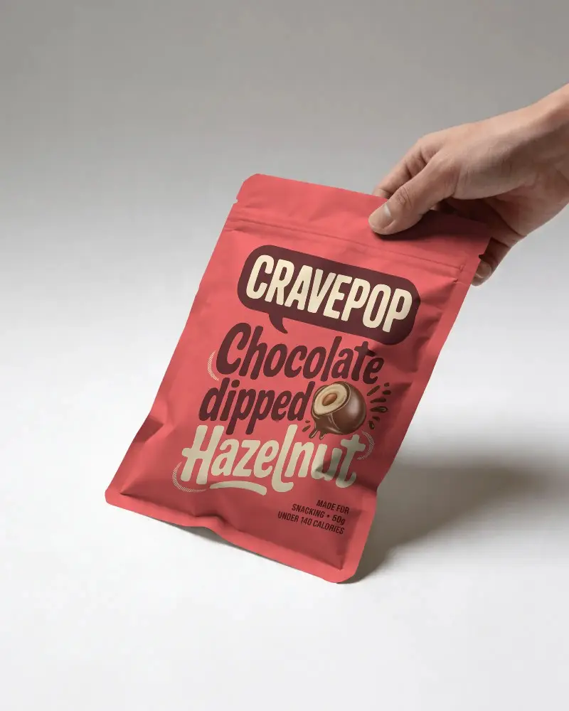 Stand Up Zipper Pouch Mockup For Product Display And Storage Solutions