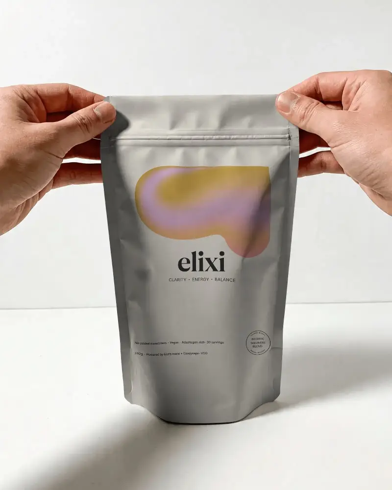 Matte Finish Flexible Pouch Mockup With Zipper Lock For Easy Sealing And Versatile Use Packaging