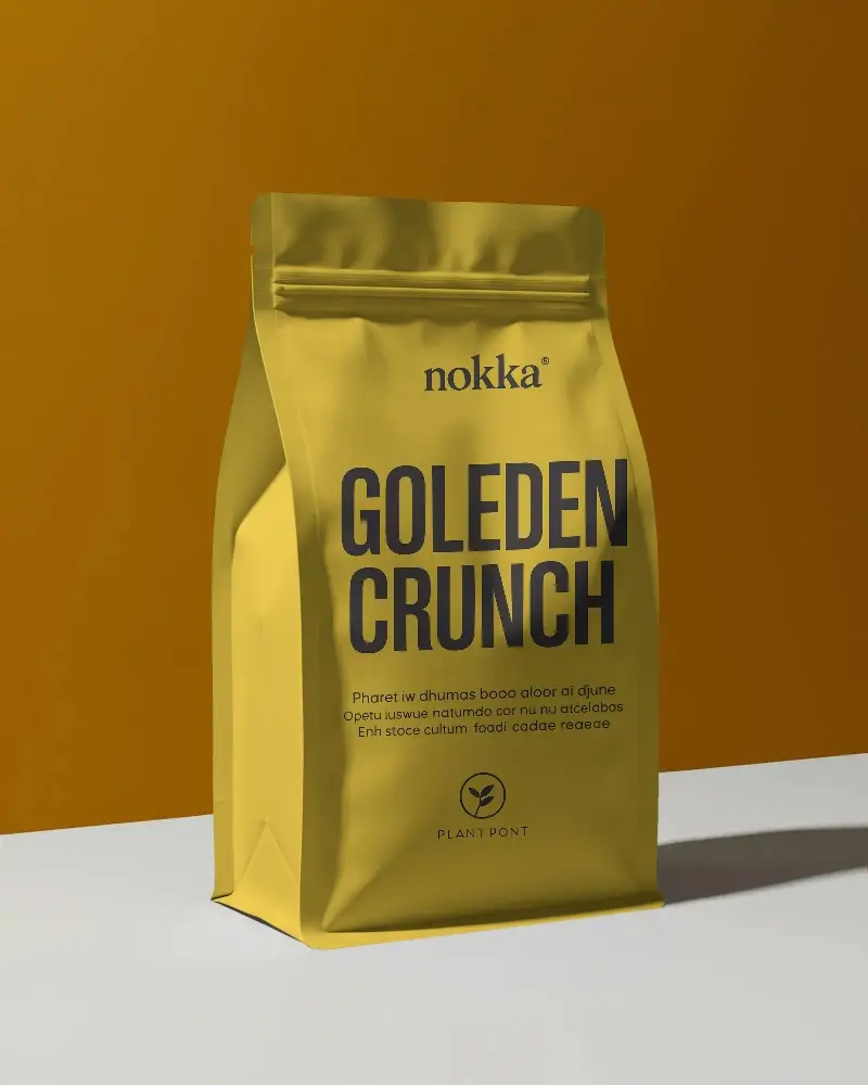 Stand Up Pouch Mmockup With Zipper Lock For Premium Packaging And Freshness Retention Use