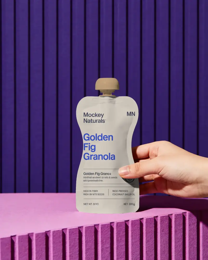 Reusable Stand Up Pouch Mockup With Spout For Beverages And Liquid Packaging