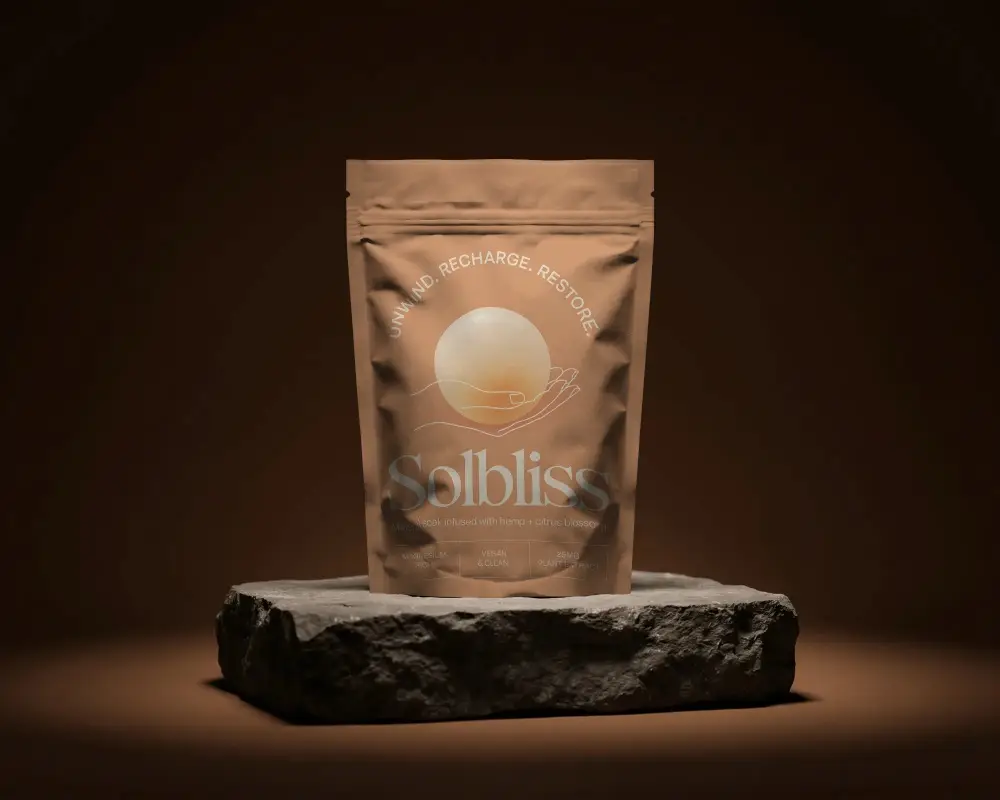 Stand Up Pouch Packaging Mockup For Product Presentation And Branding Showcase