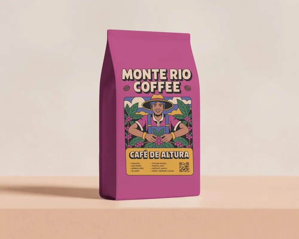 Premium Flat Bottom Stand Up Pouch Packaging Mockup For Snacks Tea Or Coffee Branding