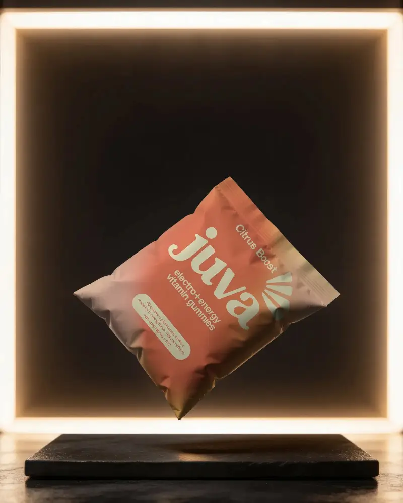 Premium Foil Pouch Packaging Mockup For Product Branding And Marketing Presentation