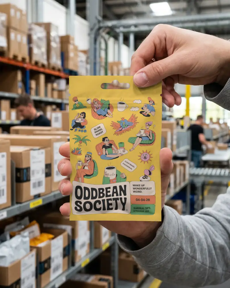 Resealable Stand Up Pouch Mockup Packaging For Easy Storage And Portable Product Containment