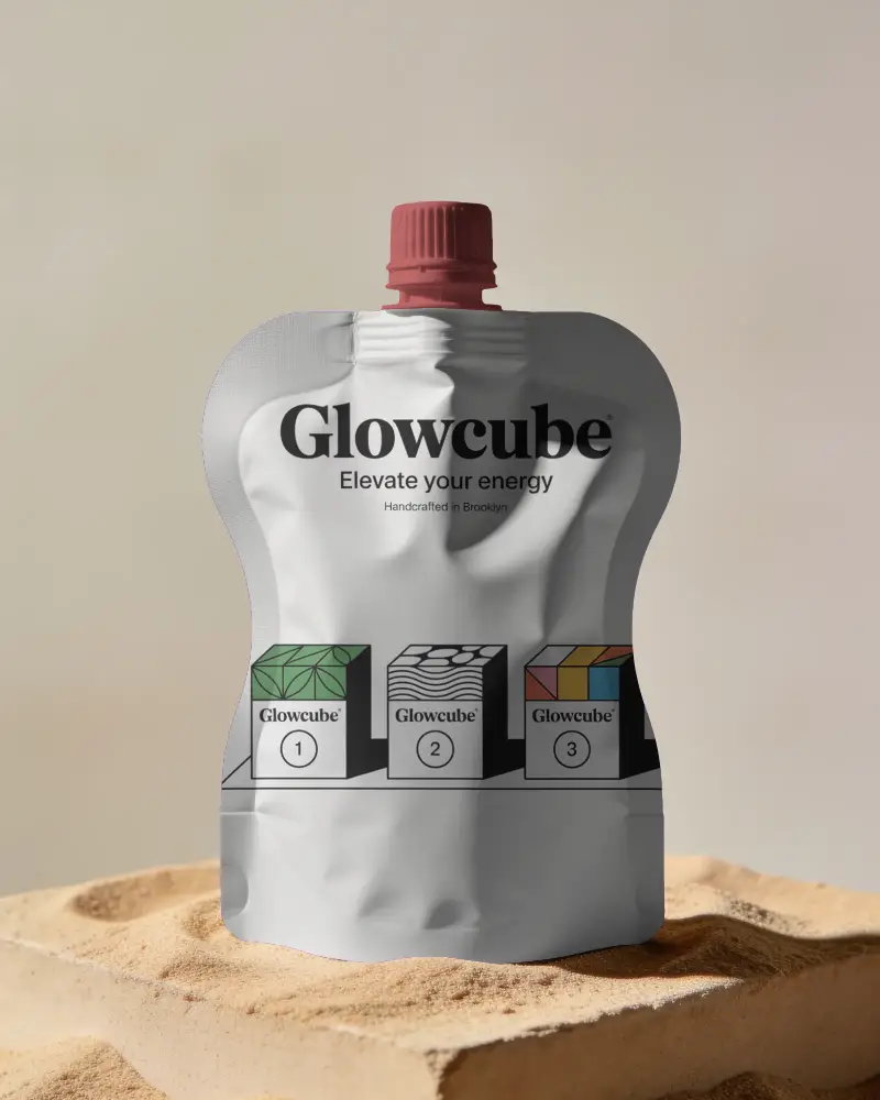 Stand Up Capsule Pouch Mockup Packaging For Liquid Foods And Beverages Design Template