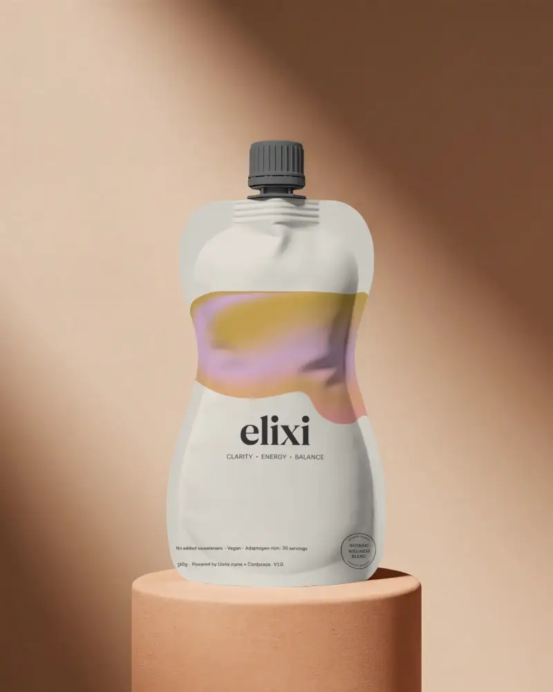 Standing Flexible Spout Pouch Mockup For Liquid Packaging And Product Presentation