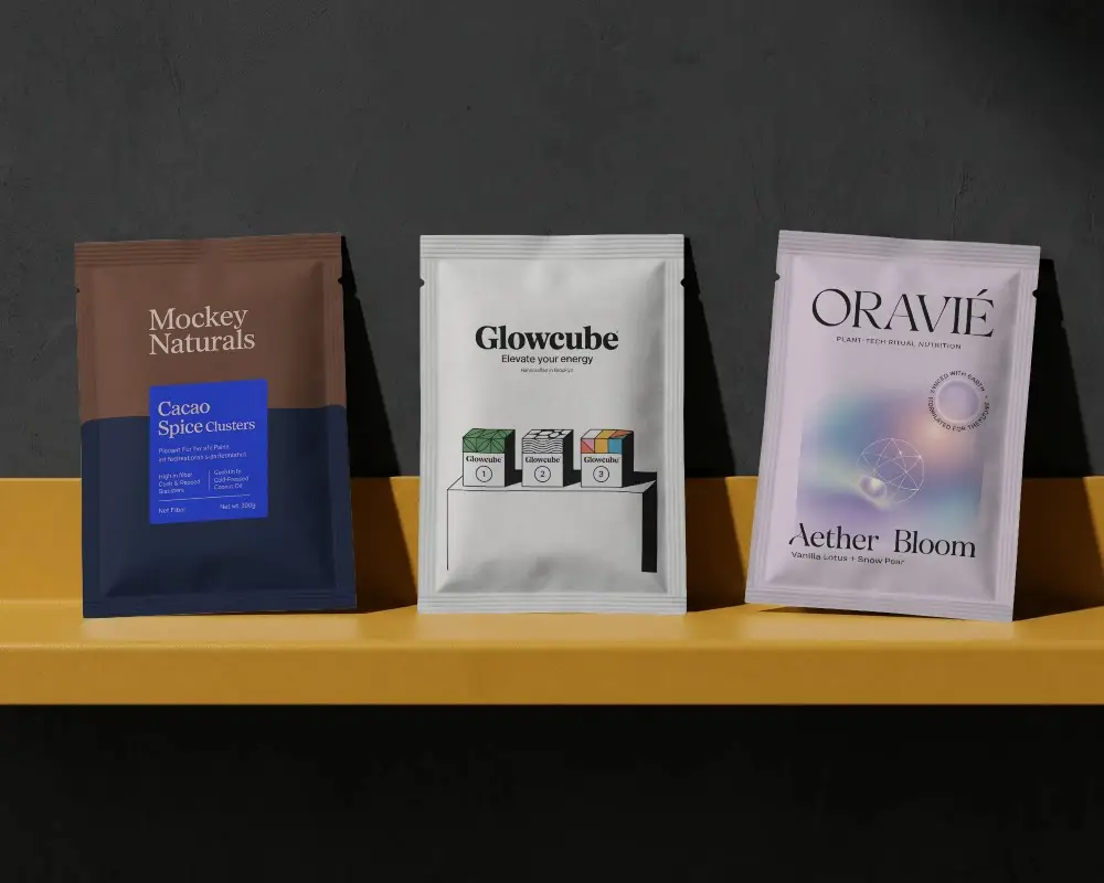 High Quality Stand Up Pouch Mockups For Packaging Design Presentations And Branding Showcases
