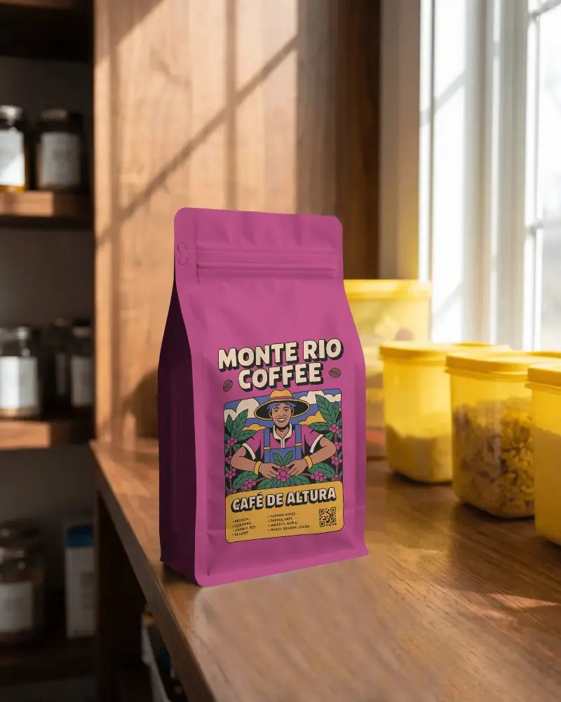 Matte Finished Flexible Pouch Mockup Bag For Coffee Tea Nuts Or Dry Food Packaging