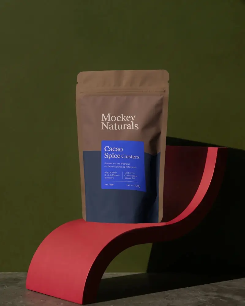 Premium Resealable Pouch Mockup For Retail Food Packaging And Cosmetic Product Designs