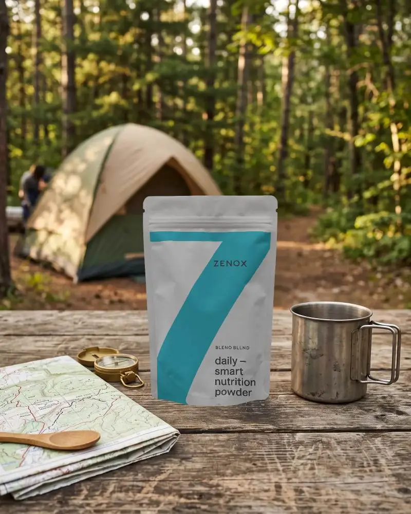Durable Resealable Pouch Mockup For Outdoor Food Storage And Portable Meal Packaging Solutions