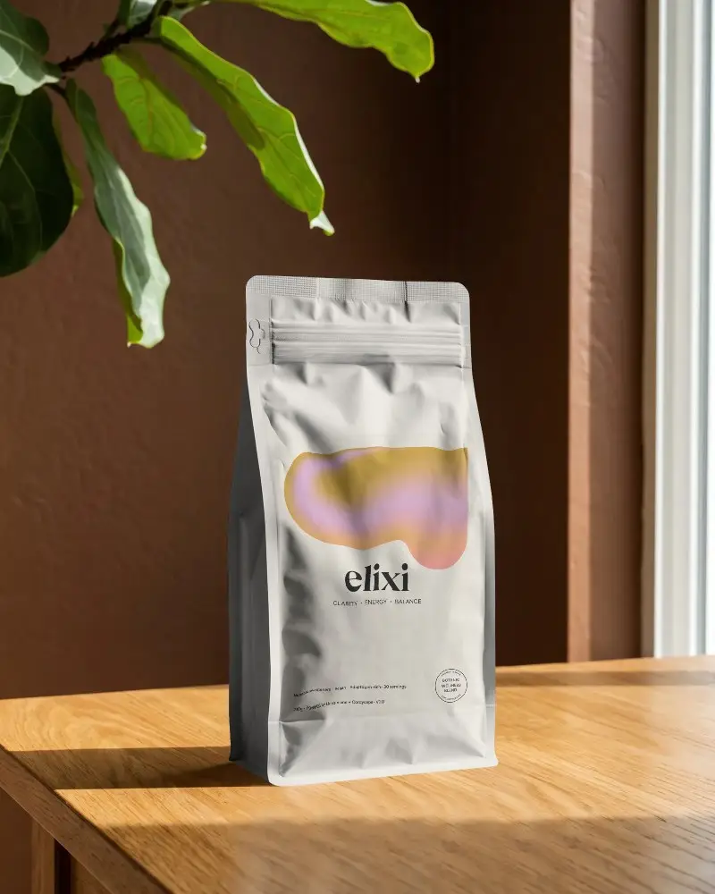 Resealable Flat Bottom Pouch Mockup For Custom Branding And Product Packaging