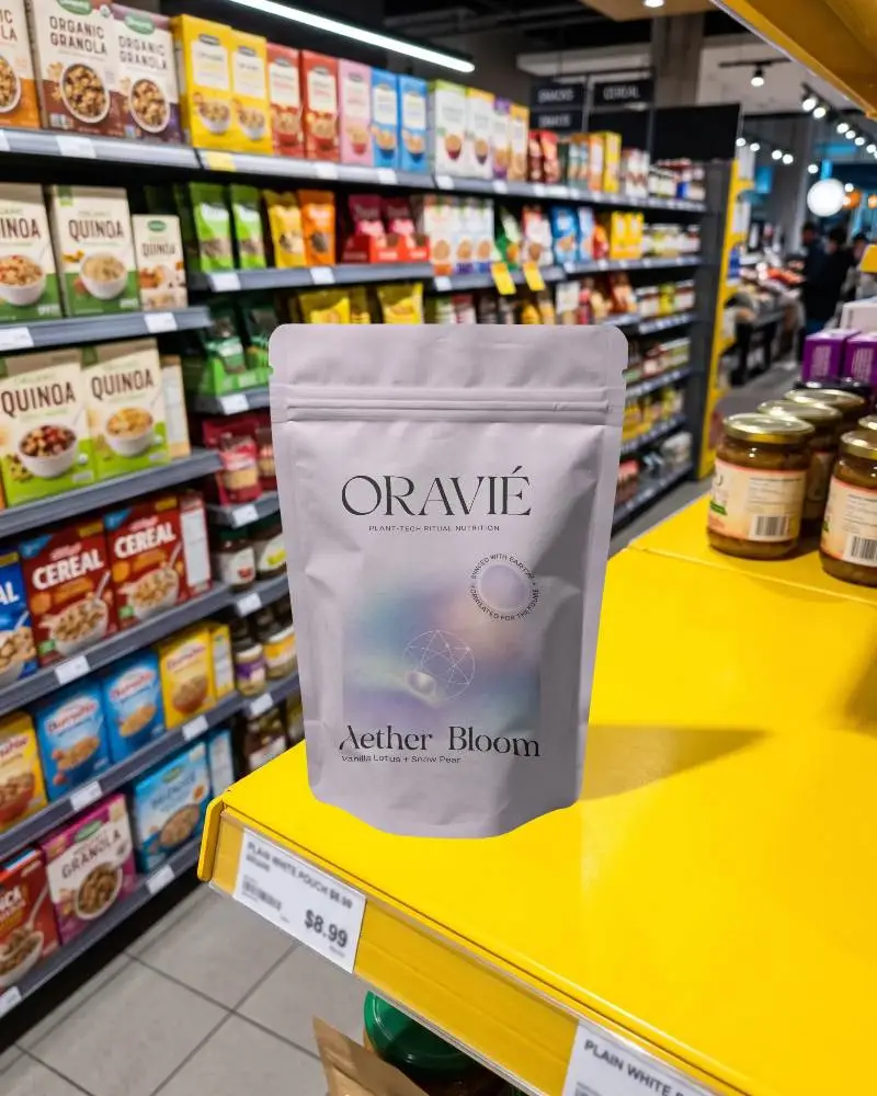 Flexible Packaging Pouch Mockup For Ecommerce And Store Product Marketing
