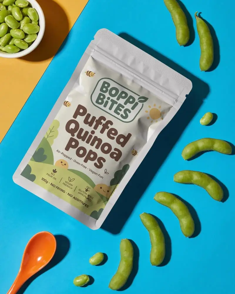 Flexible Zip Lock Pouch Mockup For Organic Grocery Or Nutritional Supplements