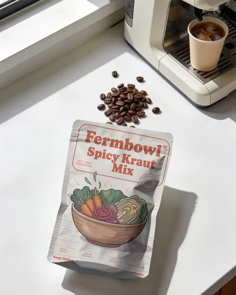 Resealable Standup Pouch Mockup For Coffee Beans Packaging Branding Presentation Design