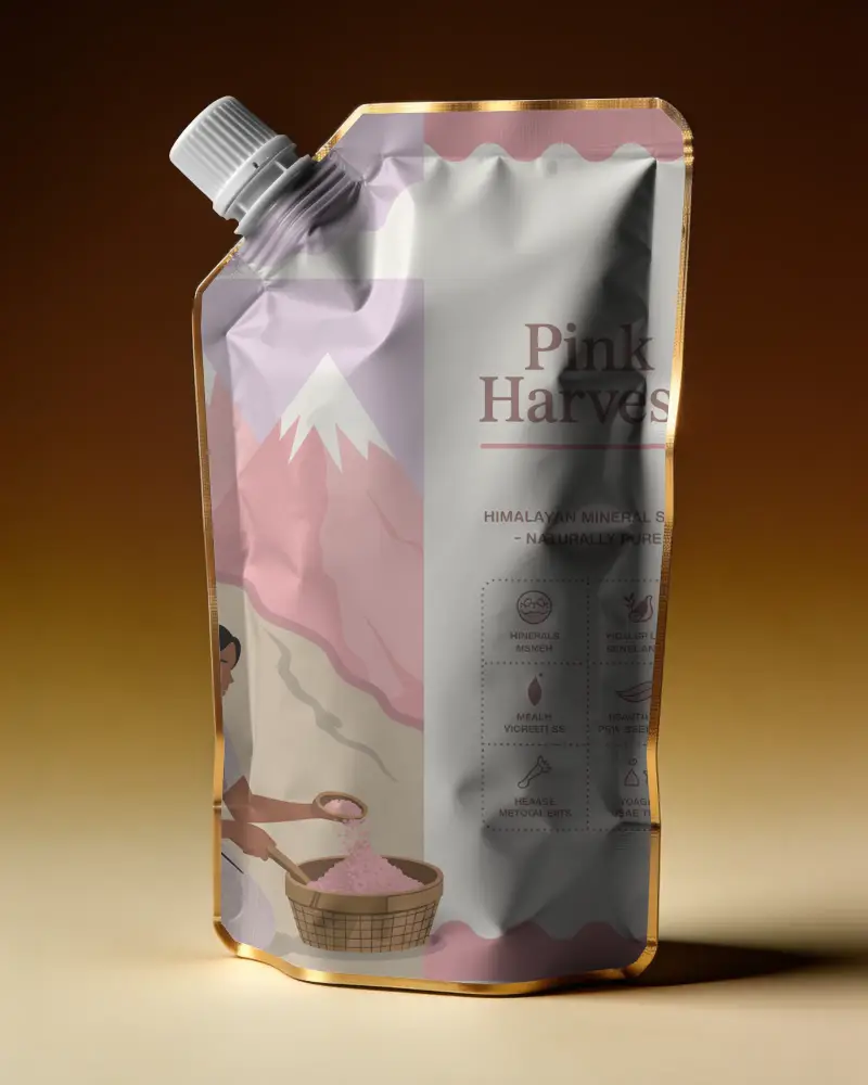Resealable Flexible Spout Pouch Mockup Packaging Mockup For Food And Beverage Products