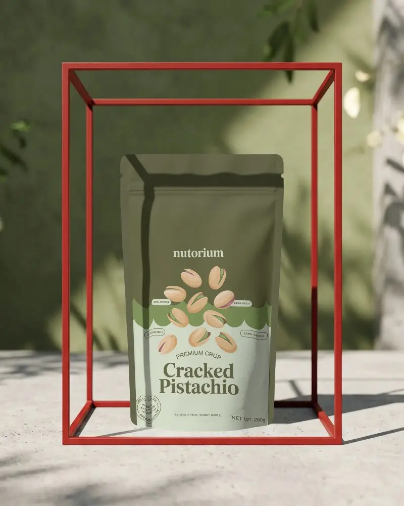 Eco Friendly Customizable Zipper Pouch Mockup For Natural Products And Ecommerce Presentation