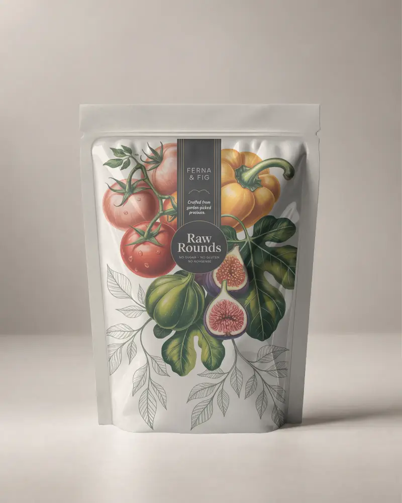 Resealable Stand Up Pouch Mockup Packaging For Dry Foods Snacks And Coffee Beans