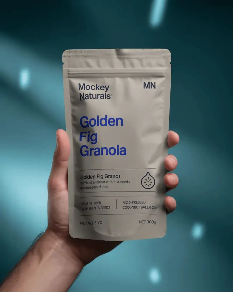 Premium Stand Up Pouch Packaging Mockup For Product Branding And Label Design Templates