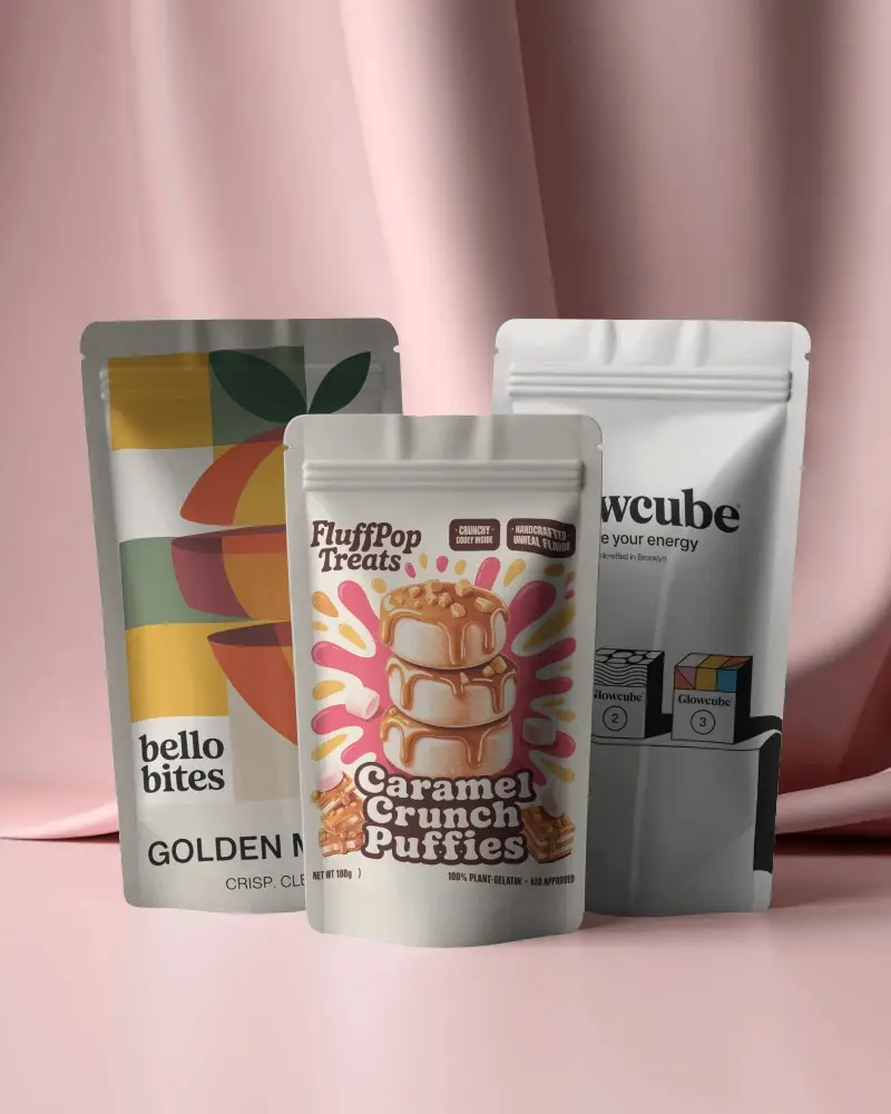 Stand Up Pouch Packaging Mockup For Product Mockup Branding Presentation And Marketing Display