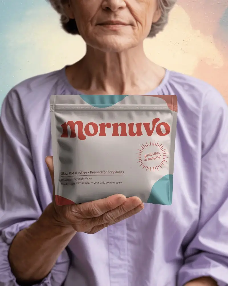 Reusable Stand Up Pouch Packaging Mockup For Promoting Organic Food Products In Ecommerce Stores