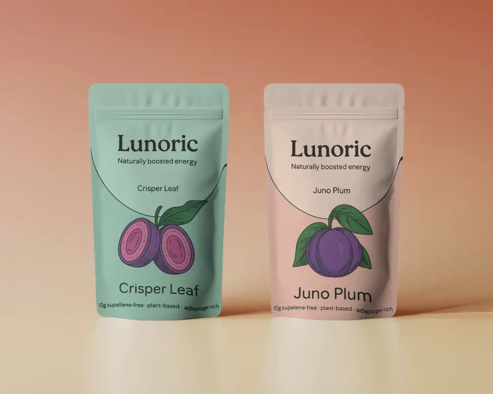 Minimal Duo Pouch Mockup Front Facing On Smooth Gradient Background Soft Product Light