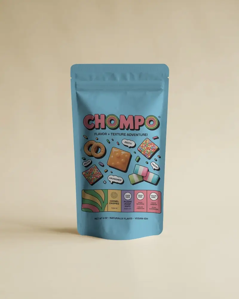 Minimal Neutral Pouch Mockup Front Facing On Plain Beige Background For Branding