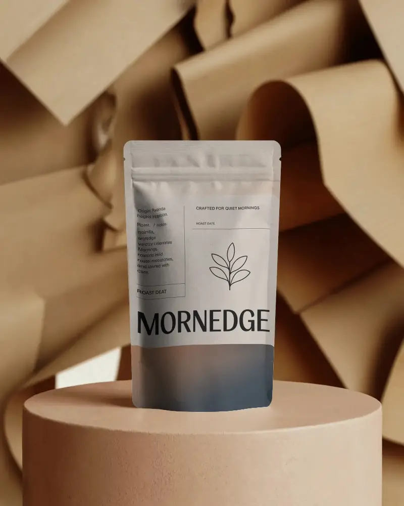 Matte Finish Zipper Pouch Mockup For Snacks Powdered Supplements And Retail Packaging