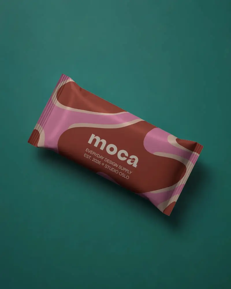 High Resolution Standup Pouch Mockup Ideal For Cosmetic And Healthcare Packaging