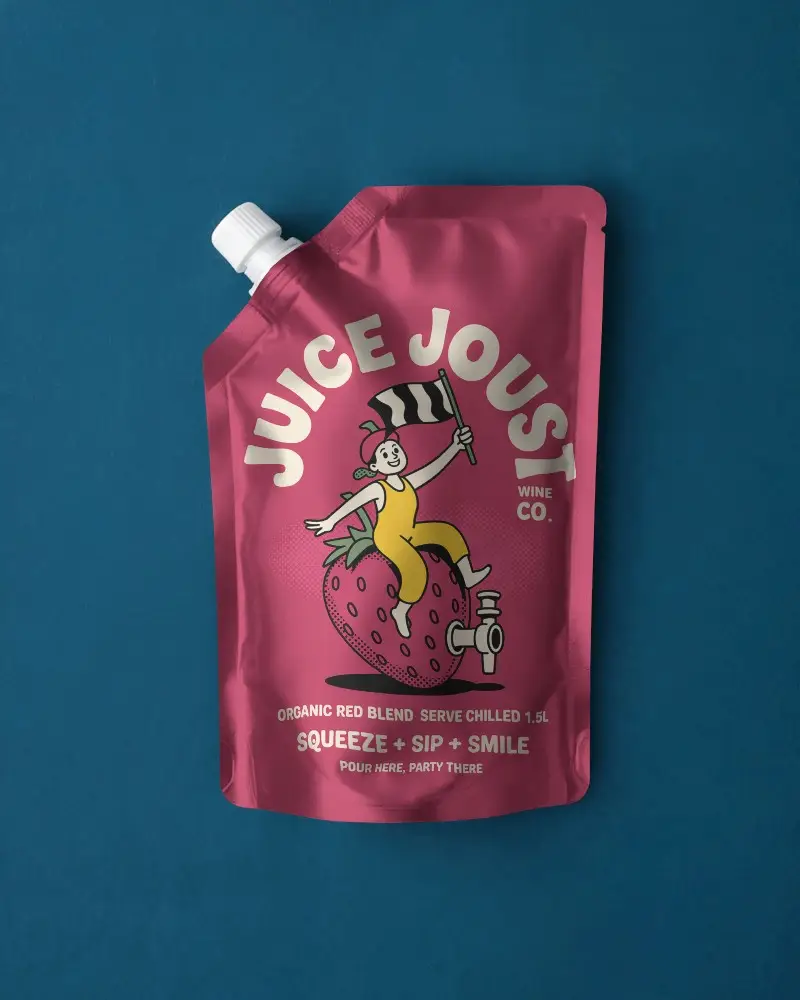 Flexible Spout Pouch Container Mockup For Branded Drink Or Sauce Packaging Display