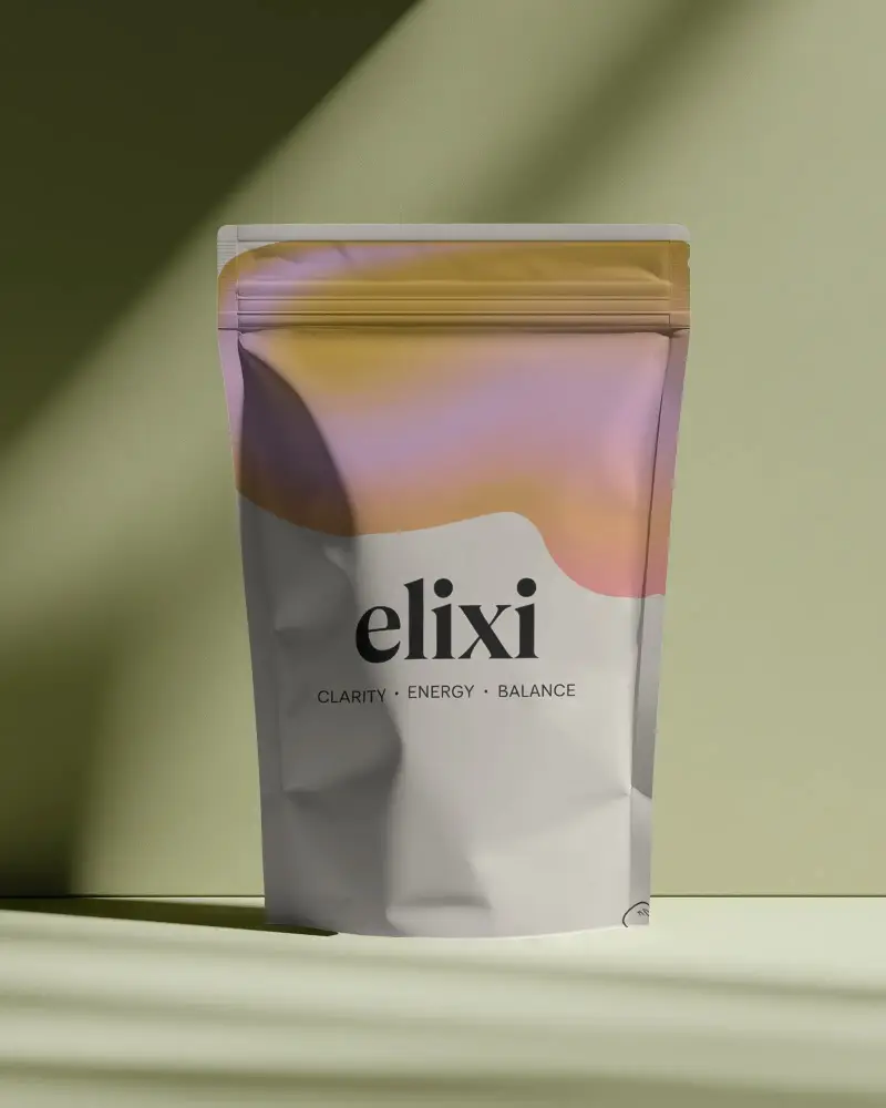 Stand Up Pouch Mockup With Zipper Lock Perfect For Custom Packaging Design And Branding