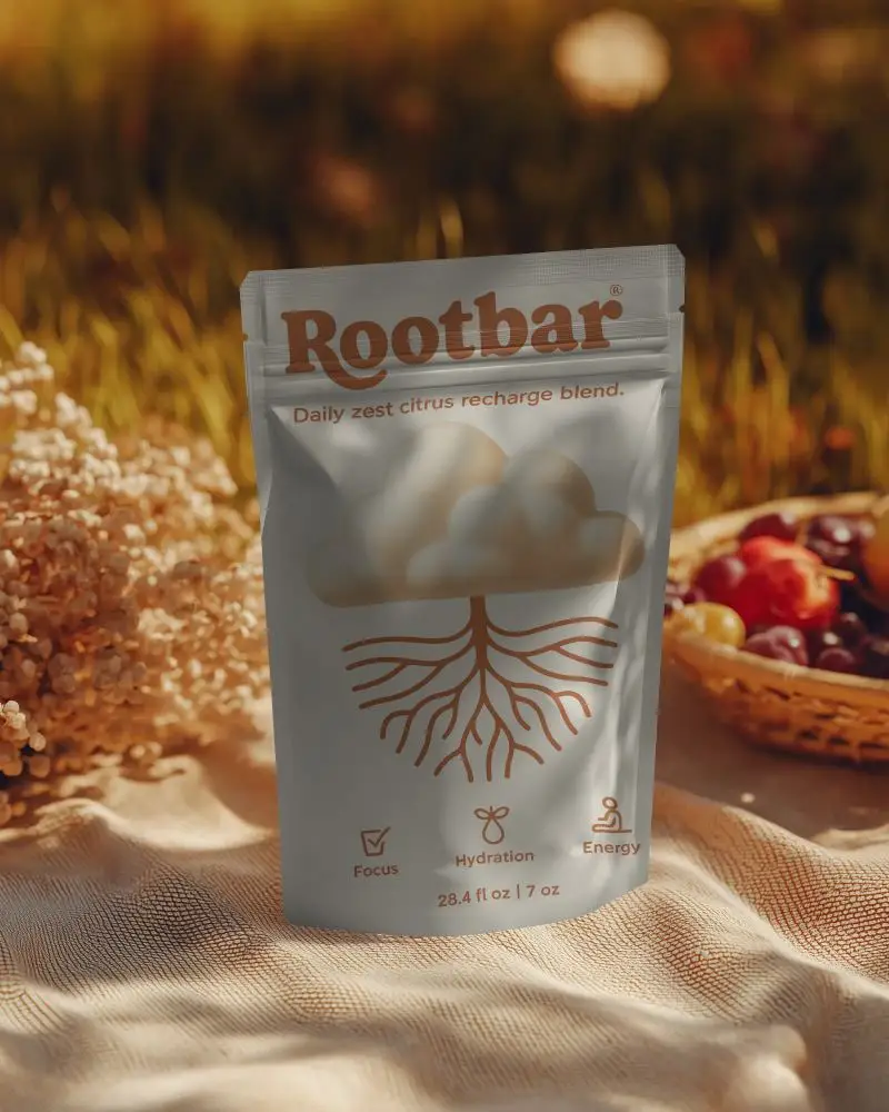 Resealable Flexible Pouch Mockup For Natural Products Brand Presentation Design
